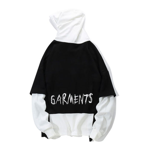 Men Graffiti Oversize Hip-hop Hoodie